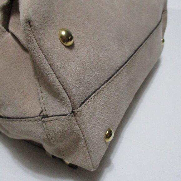 Alberta Di Canio Italian Suede Leather Bucket Bag Backpack #1121 - Picture 7 of 16